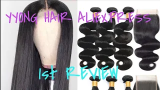 1st review on yyong hair from aliexpress great quality affordable hair Under 200