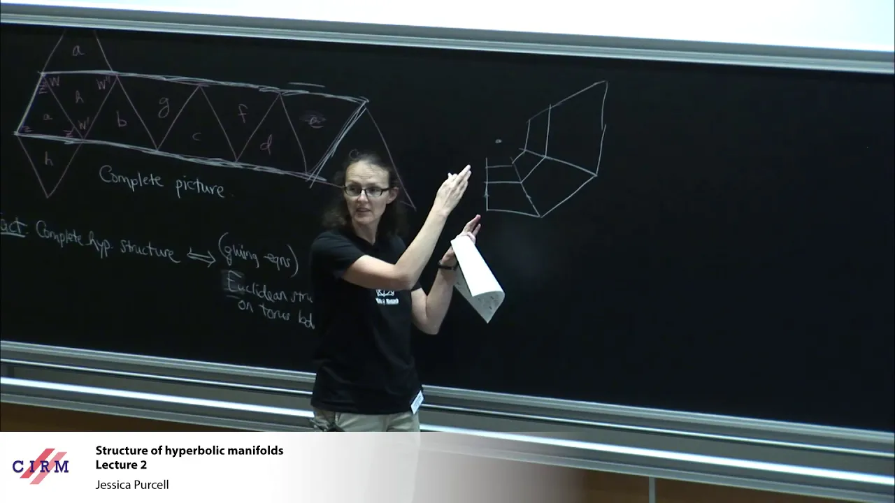 Jessica Purcell: Structure of hyperbolic manifolds - Lecture 2