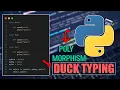 Duck Typing in Python Python OOP Polymorphism