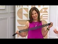 Susan Graver Perforated Geo Design Faux Leather Belt on QVC