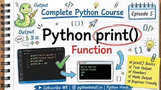 Python print Function Explained Python Course 2026 Episode 5