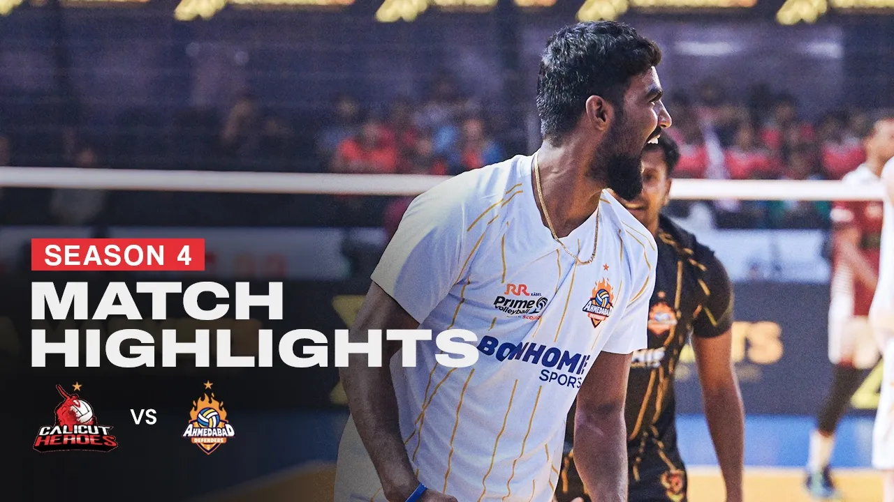 Calicut Heroes vs Ahmedabad Defenders | Match Highlights | PVL Season 4