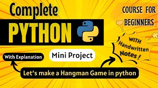Let s make a Hangman Game Mini Project Python Full course for Beginners