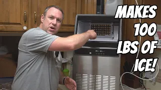 Joy Pebble Commercial Ice Maker Review - Make 100 lbs of cubed ice