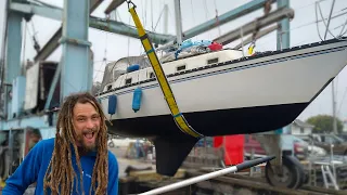 LAUNCHING our small sailboat | Green Cove Springs Marina [Ep 161]