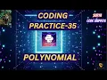 Polynomial Coding Practice-35 CCBP YouTube