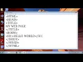 How to make a basic hello world web page in html with notepad