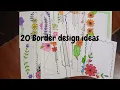 20 Beautiful border Work sheets design ideas