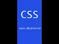 text-decoration CSS Frontend Take it easy