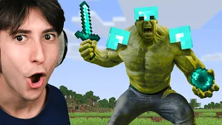 Superheroes Beating Minecraft