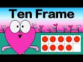 Valentines Ten Frame Subitizing Math Brain Break