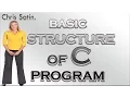 Basic Structure of C Program With Notes Simple English
