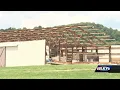 Storm damage in Floyd County preliminarily caused by straight-line winds