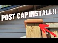 Install fence post caps