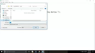 Java program to print message on screen