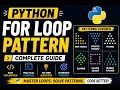 Python Pattern Programs Using For Loop Star Number Patterns Logic Building for Beginners