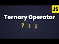 Ternary Operator in JavaScript 2025 - Episode 14