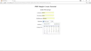 PHP PDO CRUD