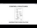 Control Structures Practice Problem with Selection Structure and Operators