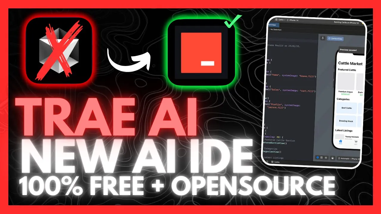 Trae IDE: IDE de IA gratuito e Open Source