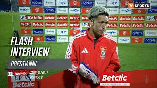 I Liga (#9) | Santa Clara 1-2 Benfica: Flash Interview Prestianni
