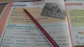 شرح صفحة 14من كتاب اللغة الفرنسية السنة الخامسة ابتدائي Les Adjectifs Cardinaux 