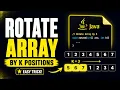 Rotate Array by K Positions in Java Dsa Interview Question