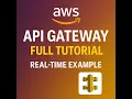 AWS API Gateway Full Tutorial Real-Time Example in Telugu API Development AWS Data Engineer