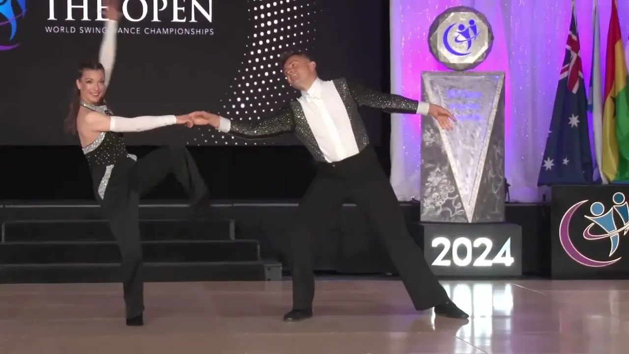 Sébastien Cadet and Mathilde Verdier - 5th Place Sophisticated - The Open 2024