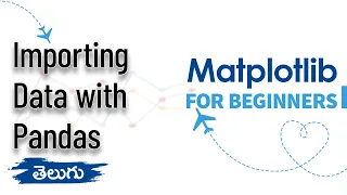 Import Dataset Matplotlib for Beginners Data Visualization WonkyCode Telugu