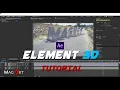 How to Motion Track 3D Text Animate in After effects using Element 3D