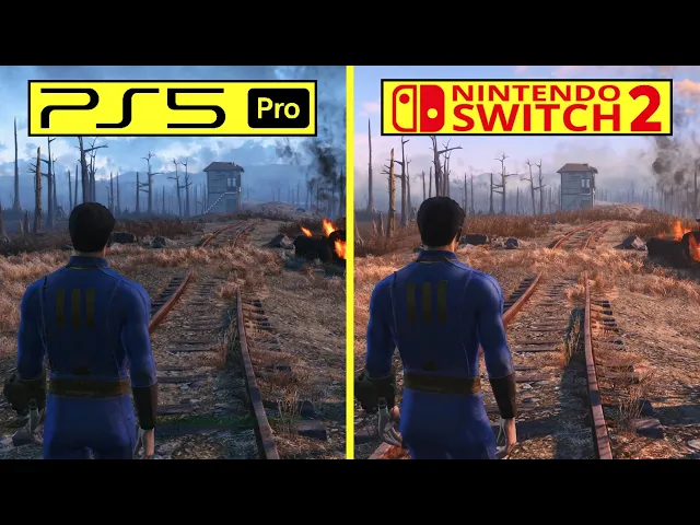 Fallout 4 Nintendo Switch 2 vs PS5 Pro Early Graphics Comparison