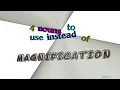 magnification - 4 nouns with the meaning of magnification sentence examples