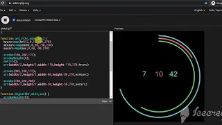 Making an interactive clock in p5 js