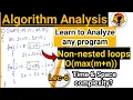 What is O max m n Algorithm Analysis - Lec 6 Time Space complexity GATE Interview DAA