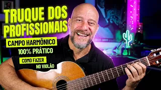 TRUQUE DOS PROFISSIONAIS - Como fazer os Acordes do Campo Harmônico de qualquer tom! Todos os níveis