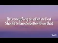 Carly Pearce- Should've known better (Lyric Video)