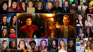 mj meets the spideys from the multiverse spider man no way home reaction mashup