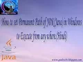 How to set permanent path of JDK Java in windows Hindi