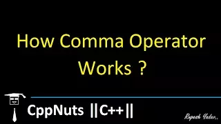 How Comma Operator Works