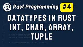Datatypes in Rust Rust Programming Tutorial