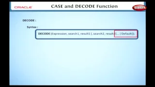 Learn Oracle Using Case Function Decode Function in SQL