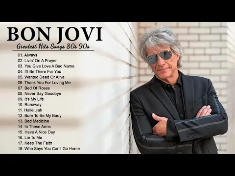 Download MP3 The Best Of Bon Jovi - Bon Jovi Greatest Hits Full Album