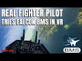 Former F-16 Pilot Tries Falcon BMS in VR Part 1