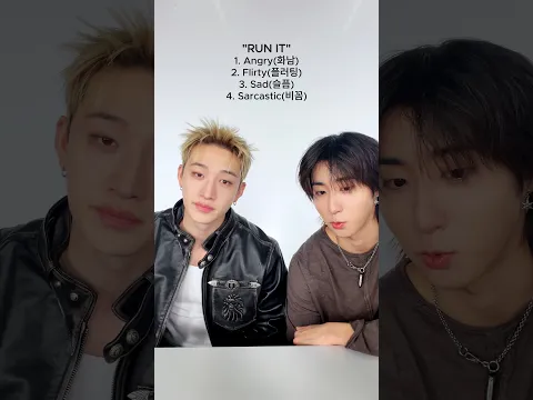 Bang Chan & HAN "RUN IT" in 4 emotions