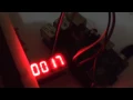A countdown using 4-digits 7-Segment and two IC 74HC595 on Raspberry Pi 2