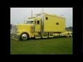 Yellow Peterbilt with HUGE sleeper