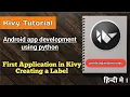 Creating your first Window in Kivy Creating Labels Python Kivy Tutorial