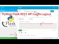 Python Flask REST API Login Logout