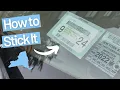 NY State Registration Sticker - How to Stick
